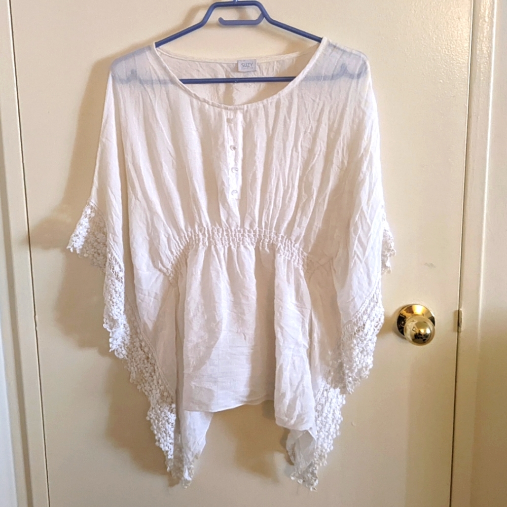 Suzy Shier Small Peasant Blouse